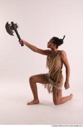 ANISE KNEELING POSE WITH AX 